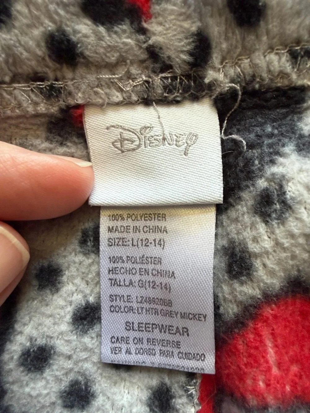 Disney youth fleece